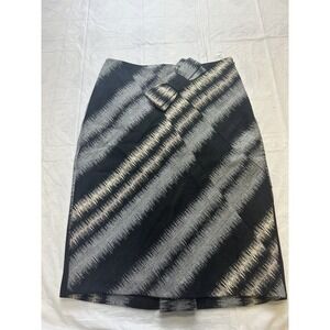 Eva Franco Anthropologie Women's Black Pencil Skirt Size US 6 Wool